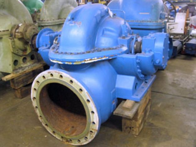 Picture of Ahlstrom ZUU 50 Split Case Fan Pump.  Capacity at 1200 RPM: 13000 GPM at 13