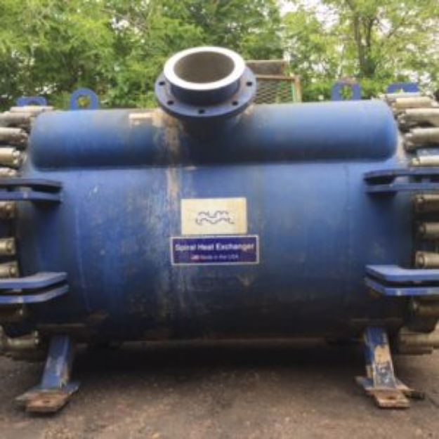 Picture of 515 Sqft. Alfa Laval Spiral Heat Exchanger Type 1HL1W Surface Area: 515 sqf