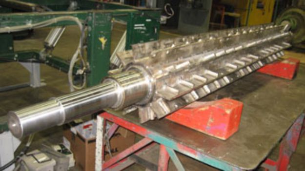 Picture of Reject Sorter RS-2B Rotor Shafts Made of Mechanical Tubes Mtl: 4140 Blades 